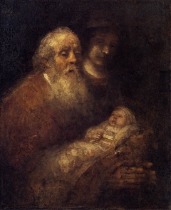 Simeon in the Temple by Rembrandt