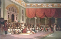 Sir Charles Warre Malet, Concluding a Treaty in 1790 in Durbar with the Peshwa of the Maratha Empire by Thomas Daniell