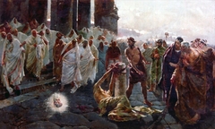 Sketch of The Beheading of Saint Paul by Enrique Simonet