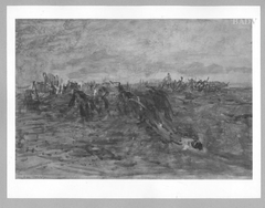 Sketch: Transport of Wounded soldiers by August von Pettenkofen