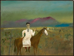 Steve Hart Dressed as a Girl by Sidney Nolan