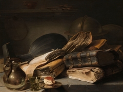 Still Life with Books by Jan Lievens