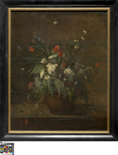 Still life with flowers by Auguste Couder