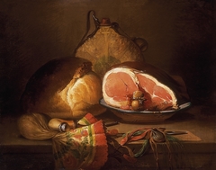 Still Life with Ham by Ferenc Újházy