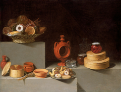 Still Life with Sweets and Pottery by Juan van der Hamen