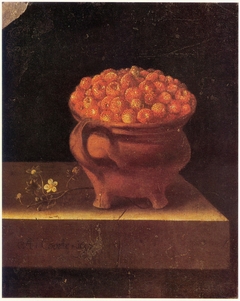 Strawberries in a Stone Jar by Adriaen Coorte