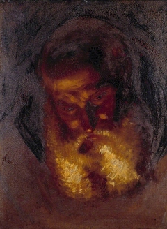 Study of a Monk’s Head for ‘Editha and the Monks’ by William Hilton