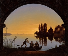 The Banks of the Spree near Stralau by Karl Friedrich Schinkel