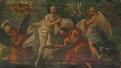 The Baptism of Christ in the Jordan River by Anonymous