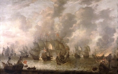 The Battle of Scheveningen, 31 July 1653 by Abraham Beerstraaten