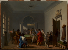 The Billiard Room by Nicolas-Antoine Taunay