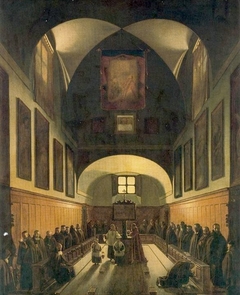 The Choir in the Capuchin Church on the Piazza Barberini, Rome by François Marius Granet