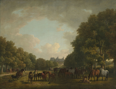 The Duke of Cumberland visiting his stud by Sawrey Gilpin