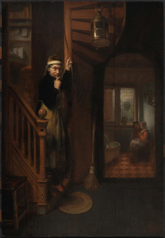 The Eavesdropper by Nicolaes Maes