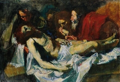 The Entombment. Copy after Ribera by Ludvig Karsten