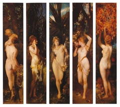 The Five Senses by Hans Makart by Hans Makart