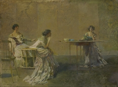 The Gossip by Thomas Wilmer Dewing