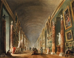 The Grande Galerie by Hubert Robert