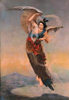 The Heavenly Maiden in the Legend of Hagoromo by Honda Kinkichirō