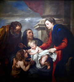 The Holy Family with Saints Elisabeth and John by Anthony van Dyck