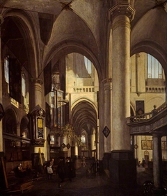 The Interior of a Dutch Church by Emanuel de Witte