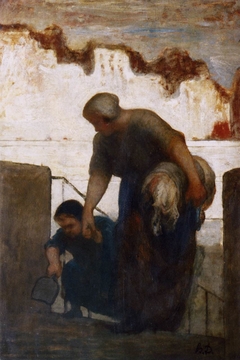 The Laundress by Honoré Daumier