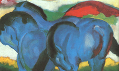 The Little Blue Horses by Franz Marc