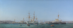 The Mediterranean Squadron, 1886-89, Admiral HRH The Duke of Edinburgh, Commander-in-Chief by Girolamo Gianni