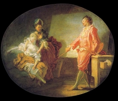 The Model's First Sitting by Jean-Honoré Fragonard