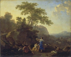 The Musical Shepherdess by Nicolaes Pieterszoon Berchem