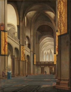 The Nave and Choir of the Mariakerk in Utrecht, seen from the West by Pieter Jansz Saenredam