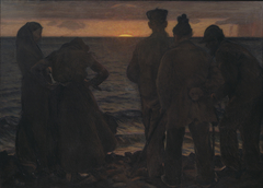 The Old People by the Beach by Richard Bergh