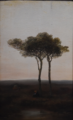 The pine tree by Jules Dupré