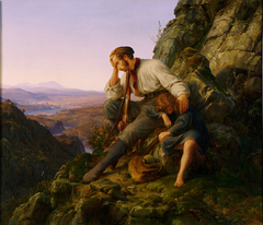 The Robber and His Child by Karl Friedrich Lessing