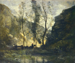 The Smugglers by Jean-Baptiste-Camille Corot