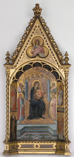 The Virgin Enthroned with Saints and Angels by Bartolomeo Bulgarini