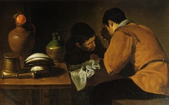 Two Young Men Eating at a Humble Table by Diego Velázquez