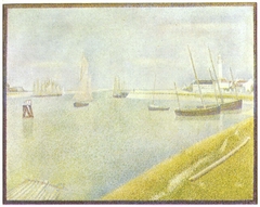 The canal of Gravelines, in the direction of the sea by Georges Seurat