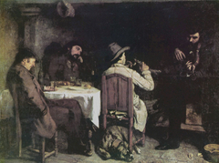 Une après-dinée à Ornans by Gustave Courbet