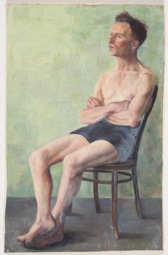 Untitled. [Man seated on a chair] by Elizabeth Berry