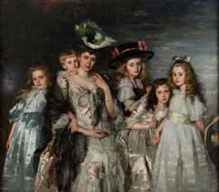 Portrait of Mrs. A.G.M. van Ogtrop-Hanlo (1871-1944) and Her Five Children by Thérèse Schwartze