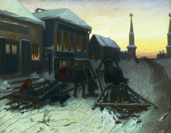 The Last Tavern at the City Gates by Vasily Perov