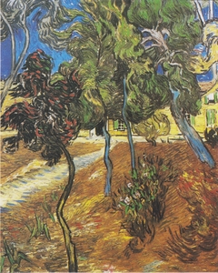 Trees in the garden of the Hospital Saint-Paul by Vincent van Gogh