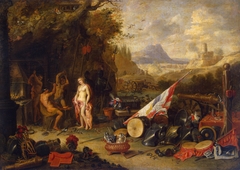 Venus at the Forge of Vulcan (Allegory of the Fire) by Jan van Kessel