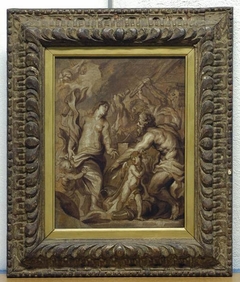 Venus requesting Vulcan to make weapons for Aeneas by Anthony van Dyck