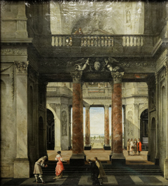 Vestibule of a Palace by Isaak van Nickelen