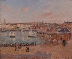 View from the Harbour in Dieppe by Camille Pissarro