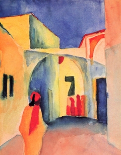 View into a Lane by August Macke