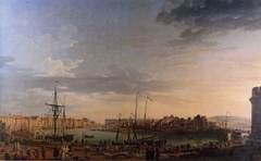 View of Dieppe Harbour by Claude-Joseph Vernet