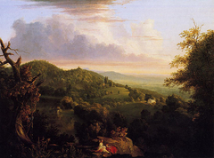 View of Monte Video Seat of Daniel Wadsworth Esq by Thomas Cole